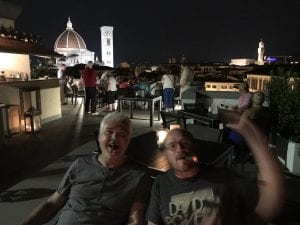 Cam and Ray rooftop Florence 