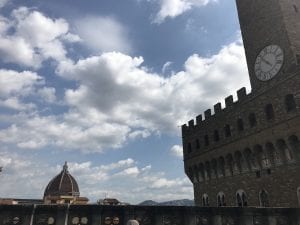 The Dome of the Duomo and the turrets of the Palazzo Vecchio, Florence 2018-07-11